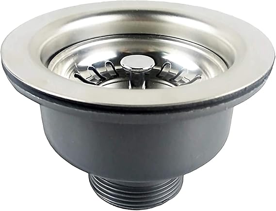 Kitchen Sink Drain Strainer Assembly Stainless Steel Sink Basket Strainer Plug Waste Sink for Home, Kitchen, Balcony Sink