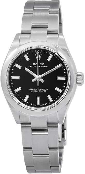 Rolex Oyster Perpetual 28 Automatic Chronometer Black Dial Ladies Watch 276200BKSO