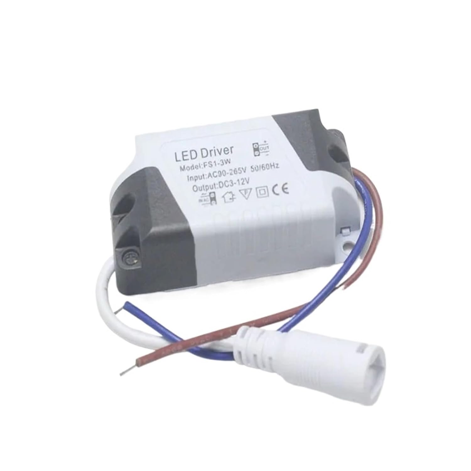 1pc LED Light Transformer Power Supply Adapter for Led LampBulb 4-7W 8-12W 13-18W 18-24W Plastic Shell LED DriverDC 13-18W