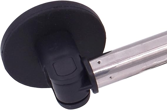 YYST Type B 16"-28" Magnetic Curtain Rods for Metal Doors Magnetic Rod Extends for Iron and Steel Place, Magnetic Cafe Curtain Rod- W Magnets (Black-1)