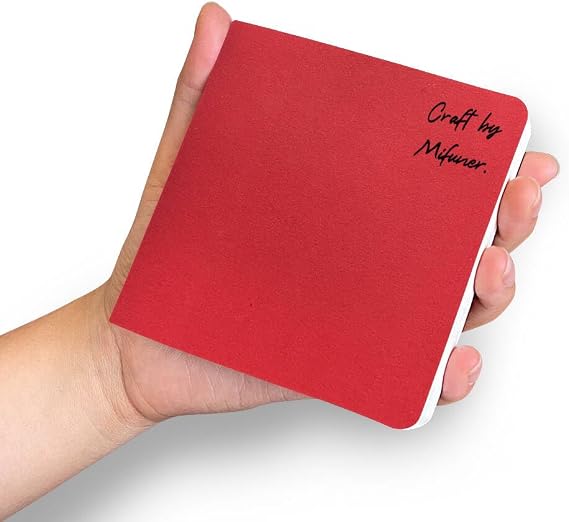 Watercolor Paper Sketchbook,3.9x3.9 Inch Mini Mixed Media Notebook,140lb/300gsm Artist Heavyweight Paper,30 Sheets Small Travel Drawing Journal for Adults,Watercolors,Art Supplies,Raspberry Red