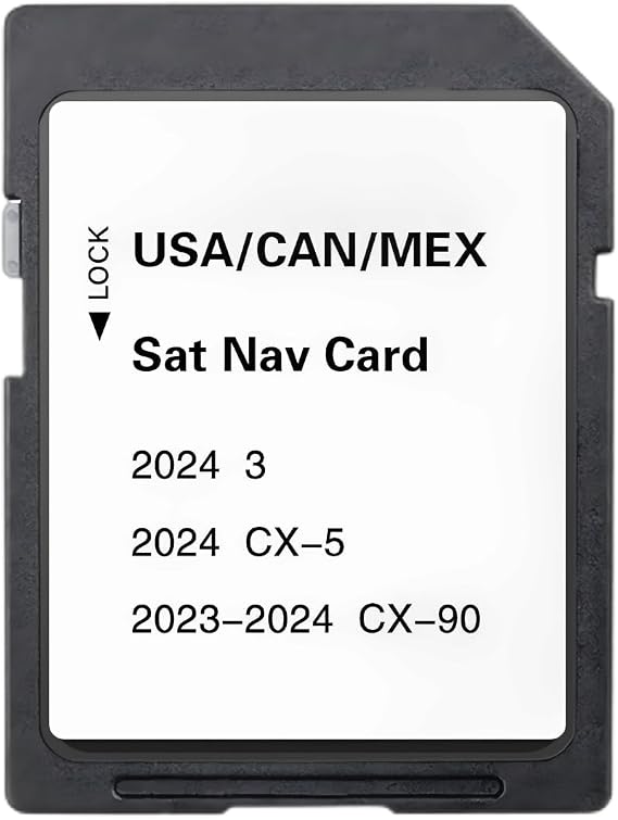 KMV666EZ1 Navigation SD Card with the Latest Version of Map Data for the United States, Canada, and Mexico, Compatible with Mazda 3 CX-5 CX-90 2023-2024