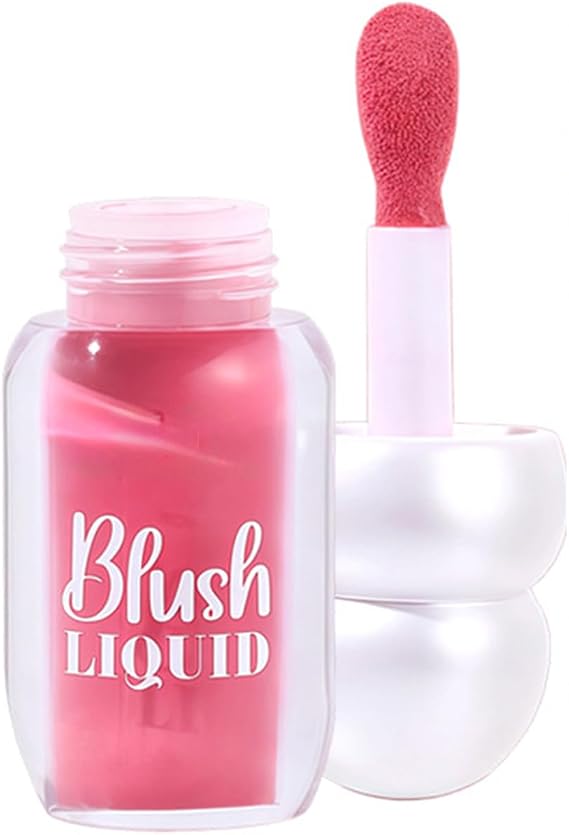 Liquid Blush Stick, Long-Lasting Cream Blusher for Cheeks, Buildable Natural Finish, 6 Versatile Shades, Lightweight Liquid Blusher for Cheeks Makeup (#1, 35g)