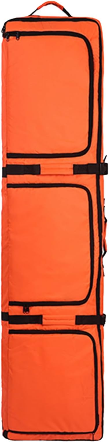 Double Rolling Ski Bag Padded Waterproof Snowboard Bag with Wheels Roller Snowboard Bag with Wheels Foldable Wheeled Ski Bag Perfect for Travel