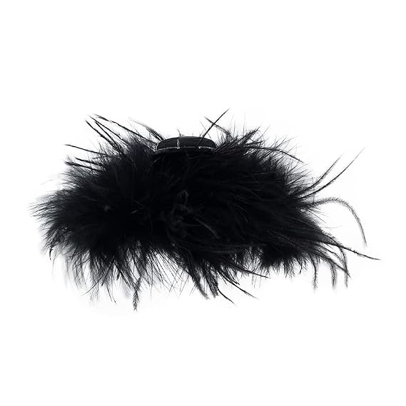 Big Hair Claw Clips for Women Large Claw Clip for Thin Thick Curly Hair 90's Strong Hold (Black)