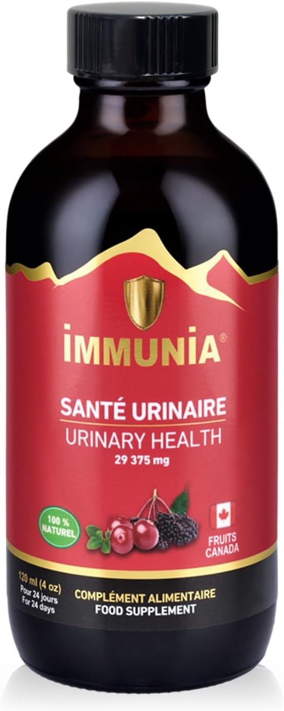 Urinary Health. Cranberry & Elderberry Concentrate. Fruits from Canada. Natural Antioxidant. Delicious Taste. 5 ml/Day
