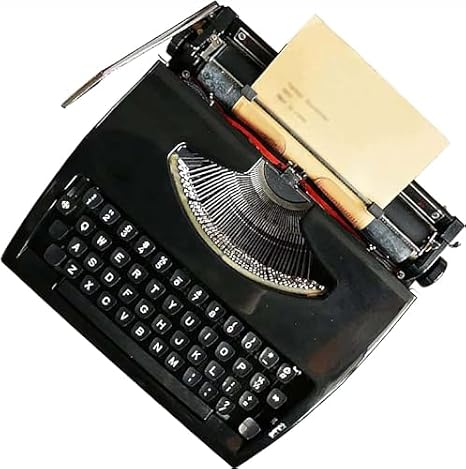 Retro Old Fashioned Manual Typewriter for Writers, Portable and Easy to Use, Ideal for Home Office Study Room Desk