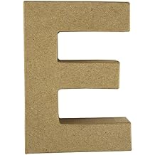 RAYHER 71774000 Pappmacha Letter E FSC Recycled100%, 15x10,5x3 cm