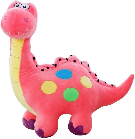 Marsjoy 14" Pink Stuffed Dinosaurs Plush Toy, Plush Dinosaur Stuffed Animal, Dinosaur Toy for Baby Girl Boy Kids Birthday Gifts