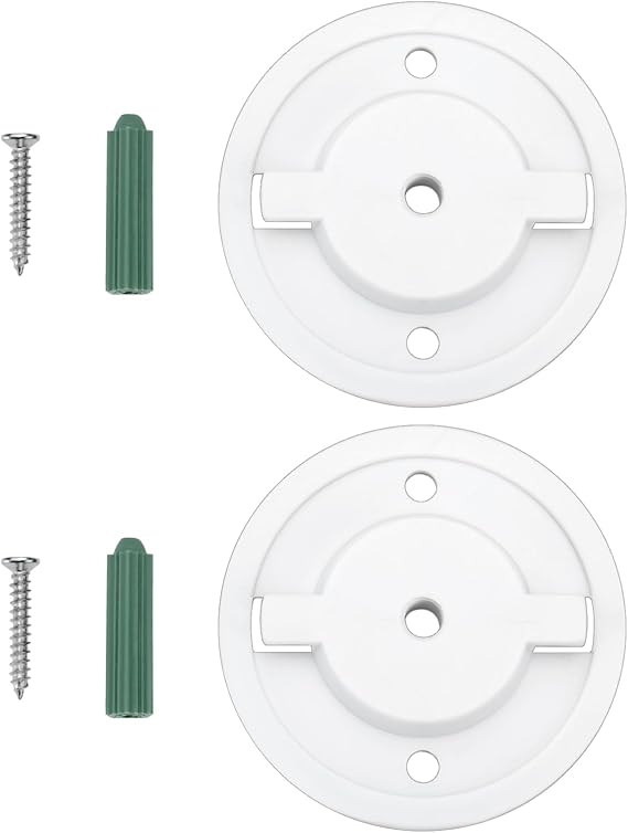 ECSiNG 2 Set Smart Camera Wall Mounting Base TL70 Accessories Compatible with Tapo C200 Compatible with TP-Link C210 White 55cm with Screw