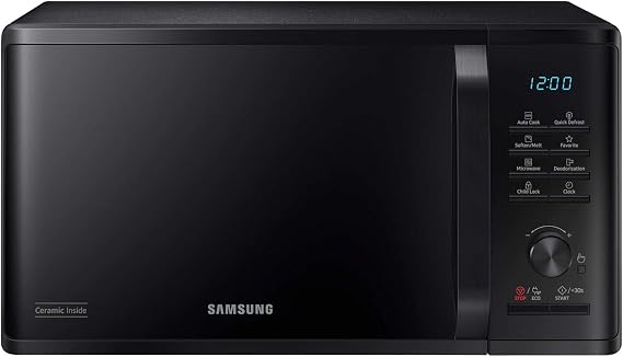 Samsung MS23K3515AK Solo Microwave Worktop (Worktop Microwave Only 23 L 800 W Knobs Black)