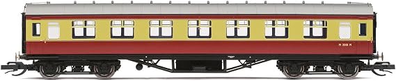TT:120 Hornby Coach Car - TT4037 BR 57' Corridor Third, M2001M - Era 4 Train Toy, TT Gauge Carriage for Train Set, Rolling Stock Models for Adults - 1:120 Scale Model Gift