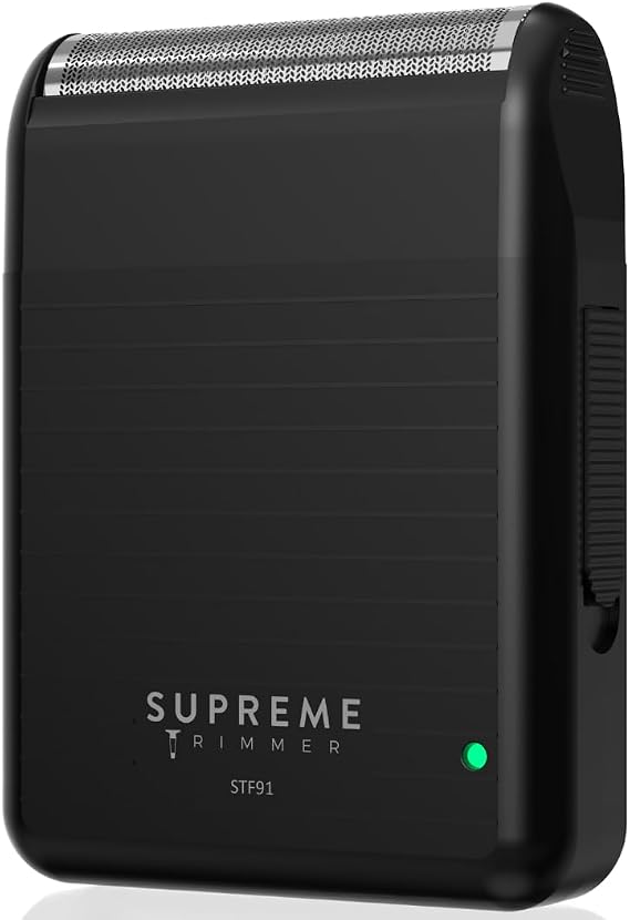 Supreme Trimmer Solo Lite Foil Shaver for Men | Rechargeable Electric Razor + 90 Min Runtime, Type-C USB Fast Charging | Lightweight Travel Shaver, Easy to Carry | STF91