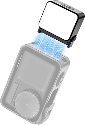 ULANZI LM18 Mini LED Action Camera Vlogging Light Video Light Waterproof Photography Magnetic Fill Lighting for DJI Osmo Action 345 Camera Cage Accessories and Osmo Pocket 34Accessories