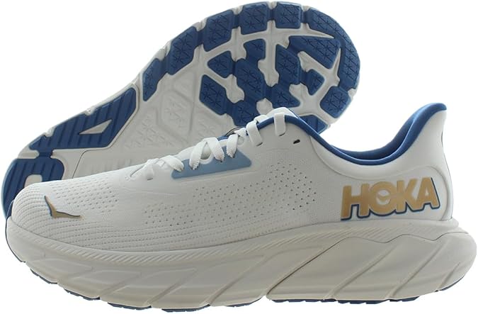 HOKA Arahi 7 Mens Shoes Size 12, Color: Frost/Gold