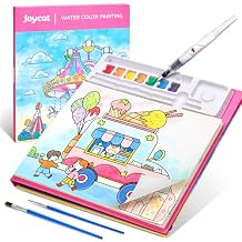 JoyCat Paint with Water Coloring Books for Toddlers, Watercolor Painting Sets for Kids Ages 3-5 4-8, Arts and Crafts Drawing Activities Toy Birthday Gifts for Boys Girls (Funfair)