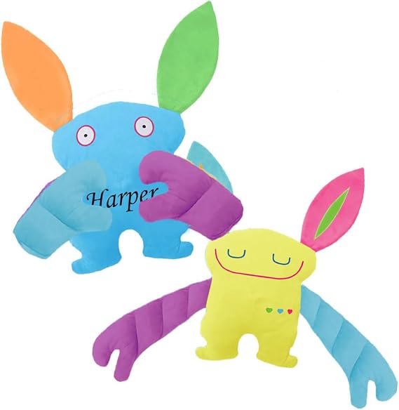 Bumpas Weighted Stuffed Animals Personalized Sensory Toy 3LB Plush for Kids and Adults Long Arms for Hugs Calming Stress Relief Reversible with Custom Name