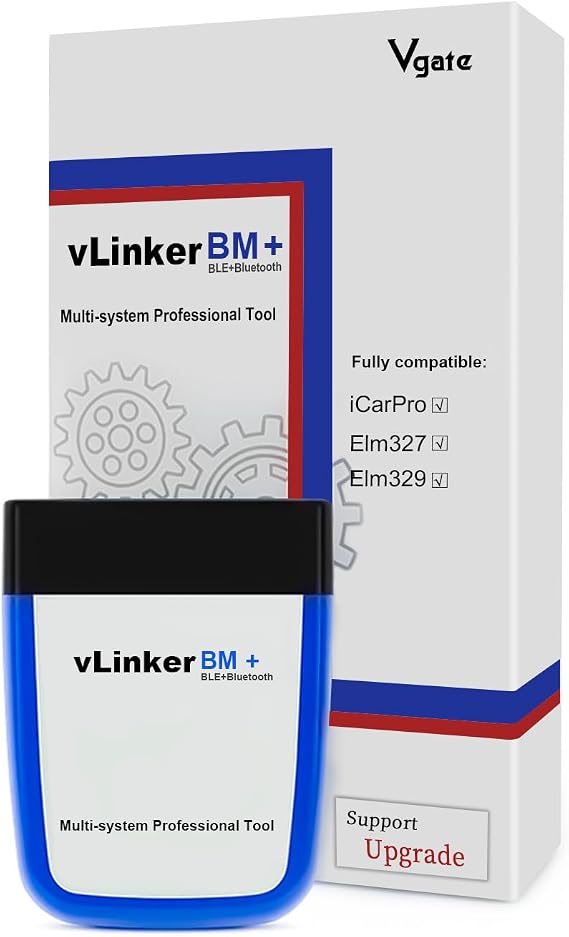Vgate vLinker BM+ Bluetooth LE OBD2 Scanner Diagnostic Tool for Bimmercode