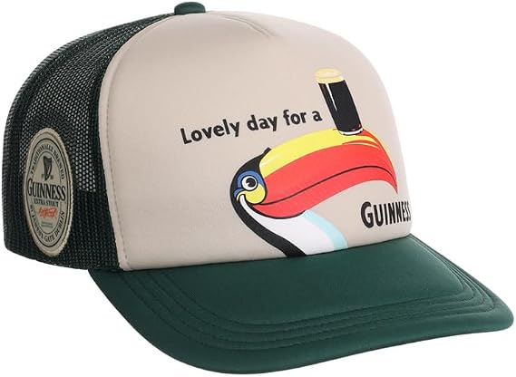 Adjustable Tan Guinness Foam Trucker Cap by Lids