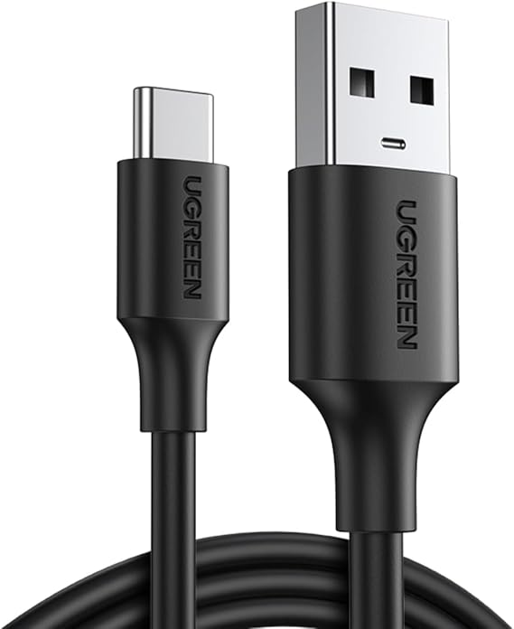 Ugreen USB-A & USB-C Şarj ve Data Kablosu, 2 Metre, Siyah