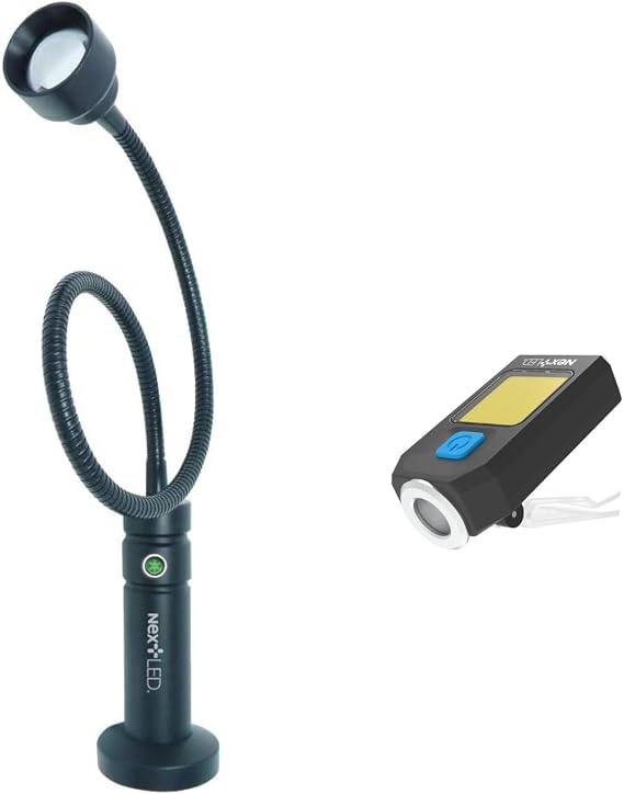 NextLED Heavy Duty BBQ Grill Light and Keychain Cap EDC Flashlight Combo