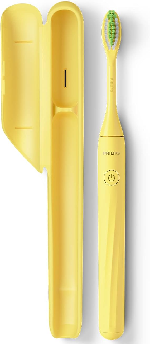 Philips Sonicare Electric Toothbrush Philips One with Compact Travel Case HY1100/02 Mango