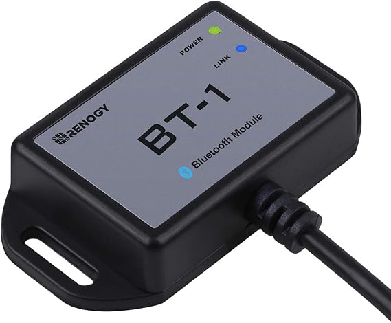 Renogy BT-1 Bluetooth Module for PWM Charge Controllers (Wanderer/Adventurer) RJ12 RS232 Port, Wireless Monitor via DC Home App,IP54