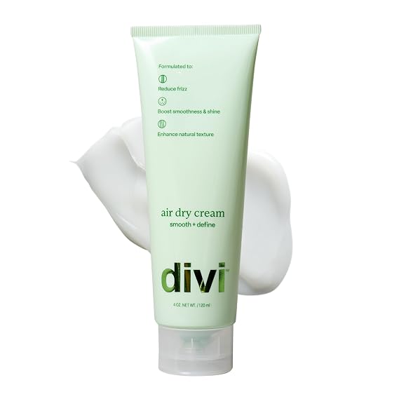 divi Air Dry Cream for Curly & Wavy Hair | Reduces Frizz by 84% | 4 oz