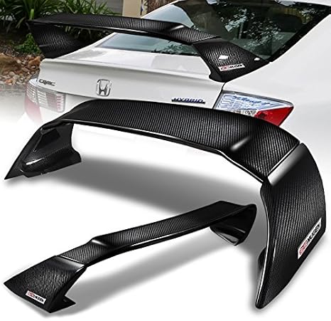 Mugen Style 100% Real Carbon Fiber Rear Trunk Spoiler Compatible with Honda Civic Gen 9Th 4DR Sedan