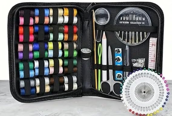 Çantalı Dikiş Kutusu Seti, Iplik Seti, Iğne Seti
