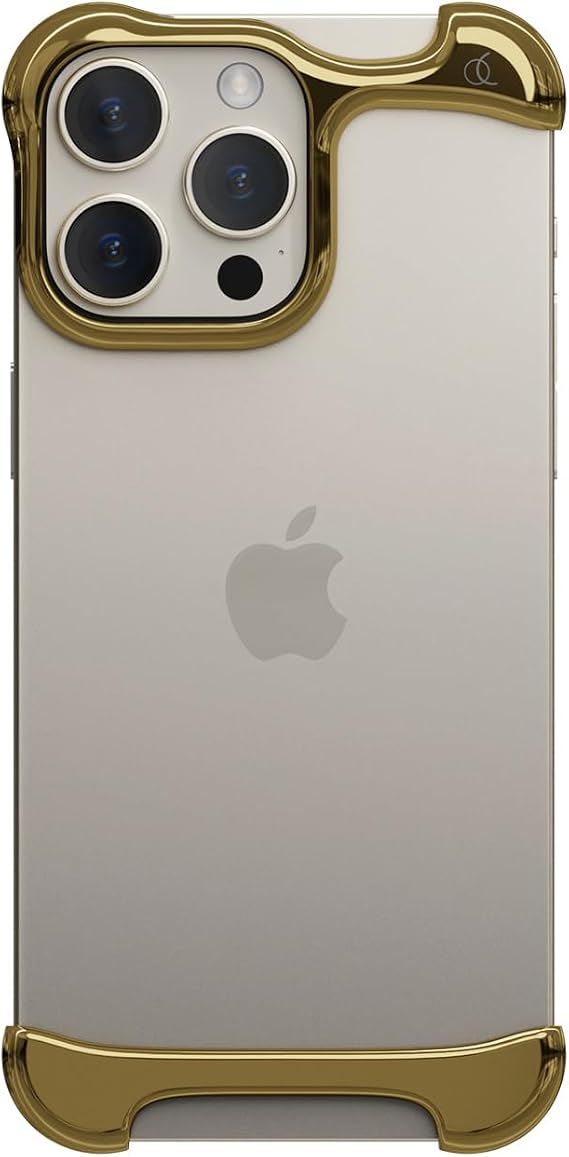 AC27049I16PR Mirror Gold Bumper Case for iPhone 16 Pro Arc Pulse Aluminum