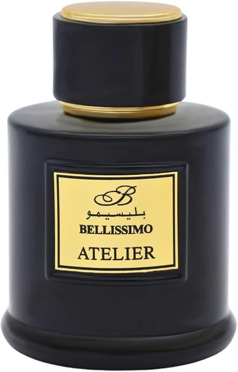 BELLISSIMO Atelier Black Eau de Parfum 3.4 fl oz Captivating & Long-Lasting for Man Fragrance in Elegant Packaging!