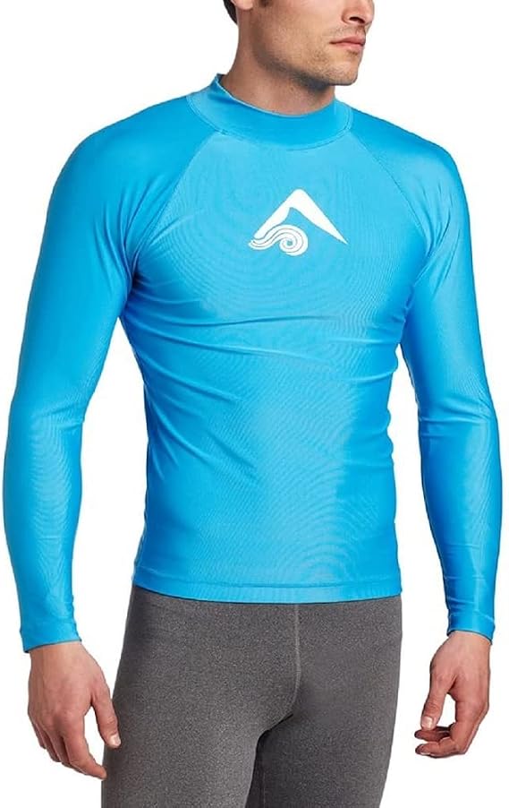 Kanu Surf Platinum Rashguard UPF 50+ Sun Protection Long Sleeve Swim Shirts for Men-Premium Rash Guard for Men