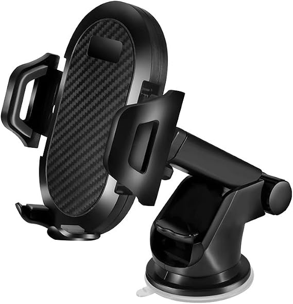 Car Phone Mount Holder for VW Polo Vivo Sedan 2010-2017,Dashboard Windshield Phone Holder Strongest Suction Cup 360 Adjustable Hands Free Anti-Drop Cell Phone Holder,Black
