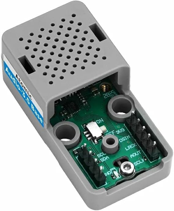 M5Stack Atomic Audio 3.5ベース 内蔵マイク付き - 4セグメントTRRS 3.5mmコネクタCTIA規格を介した外部マイクキャプチャ、録音、オーディオ出力をサポート。Atomシリーズコントローラー、A166用。