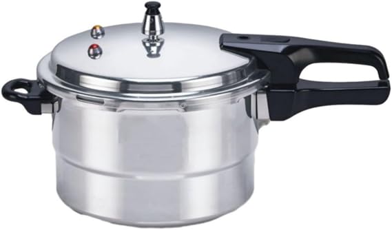 Pressure Cooker 7 Quart,Aluminum Pressure Cooker Compatible with Gas & Induction Cooker Fast Cooking Pot Even Heat Distribution for 6-7 People