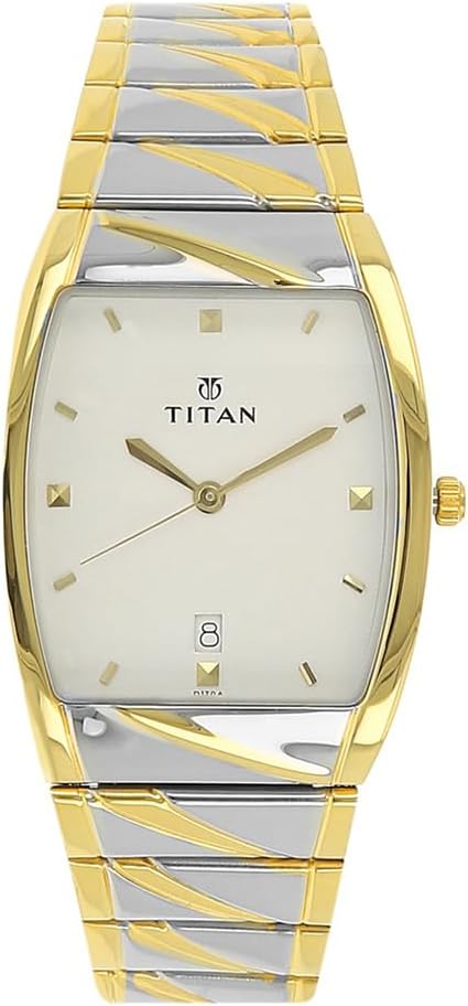 Titan Karishma Analog White Dial Men's Watch - NE9315BM01A, White