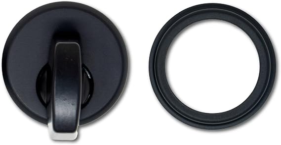 SUMMIT DOORWARE Adams Rite Style Thumbturn Mortise Lock | Black, Modern Storefront Door Lock with Duronotic Finish