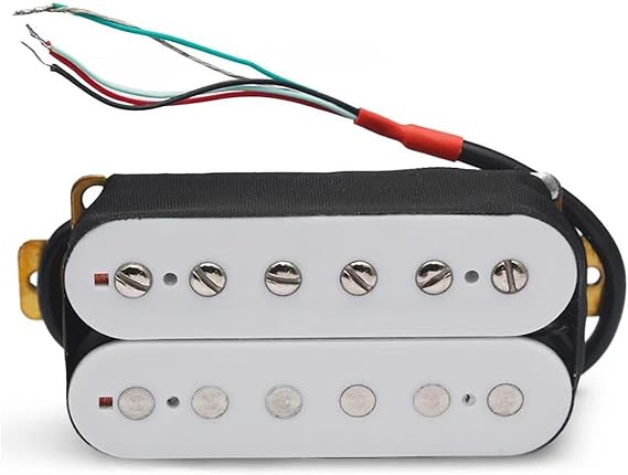 electric guitar pickup set Plastic Electric Guitar Pickup Coil Spliting Pickup Humbucker Pickup 4 Conduct Cable N-7.5K/B-15K Output (Color : Bridge)