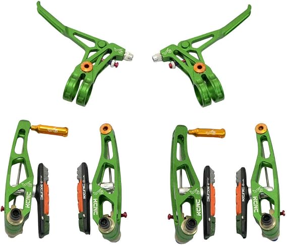 KCNC V6 VB6 MTB V-Brake Set (V-Brakes and Levers), Green, SK2169