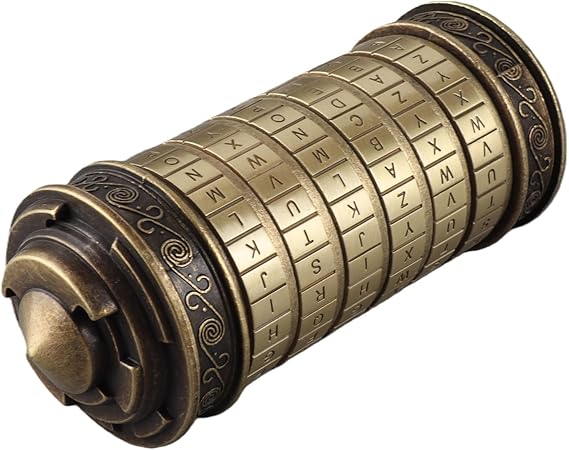TARSHYRY Cryptex, Cryptex Da Vinci Code Da Vinci Code with Compartments Mini Lock Puzzle Box Cool Romantic Birthday for Her S Box