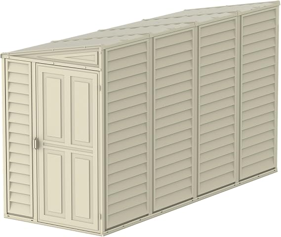 Duramax Sidemate 4'x10' Vinyl Storage Lean to Shed