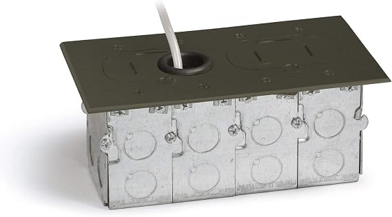 RCFB-2 Floor Box, Recessed Hybrid Two-Gang