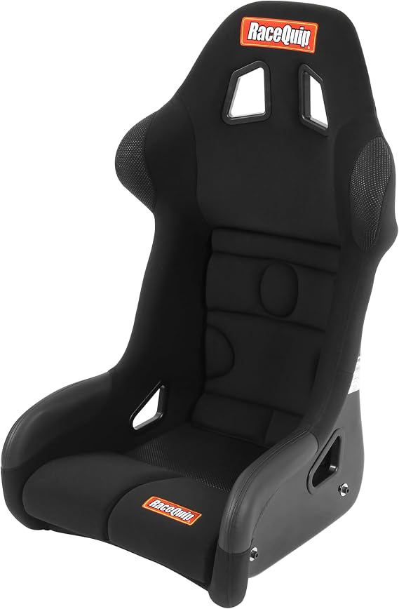 RaceQuip FIA Fixed Back Racing Seat Large 16in Black 96775579RQP
