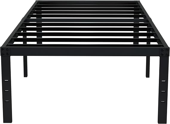 EMODA 18" Twin Bed Frame Heavy Duty Tall Size with Large Storage Space