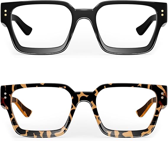 Sunier Oversized Thick Square Fake Glasses