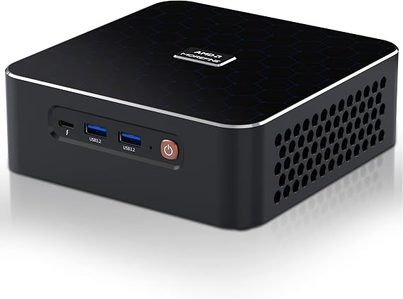 Mini Gaming PC with AMD Ryzen 9 8945HS Processor Window 11 Pro 8C/16T, 32GB DDR5 2TB PCIe, Zen 4 Ryzen 8000 Series, 6*USD, 1 x Thunderbolt 3(40Gbps), 1xHDMI, 1xDP, 2* 2.5G LAN, WiFi6 BT5.2