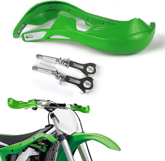 AnXin 22mm 7/8 Handlebar Hand Guards Handguards Universal for KX65 KX85 KX125 KX250 KX500 KX250F KX450F KLX450R KLX150 KLX250 Dirt Pit Bike ATV Quad Enduro Motocross Green