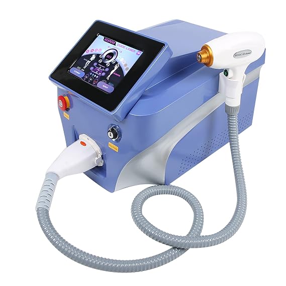 Hair Removal Machine, Portable 808 Diode Laser Hair Removal Machine, Designed for Beauty Salon for Facial Legs Arms Whole Body Use(3 wavelengths: 755nm/ 808nm/ 1064nm)