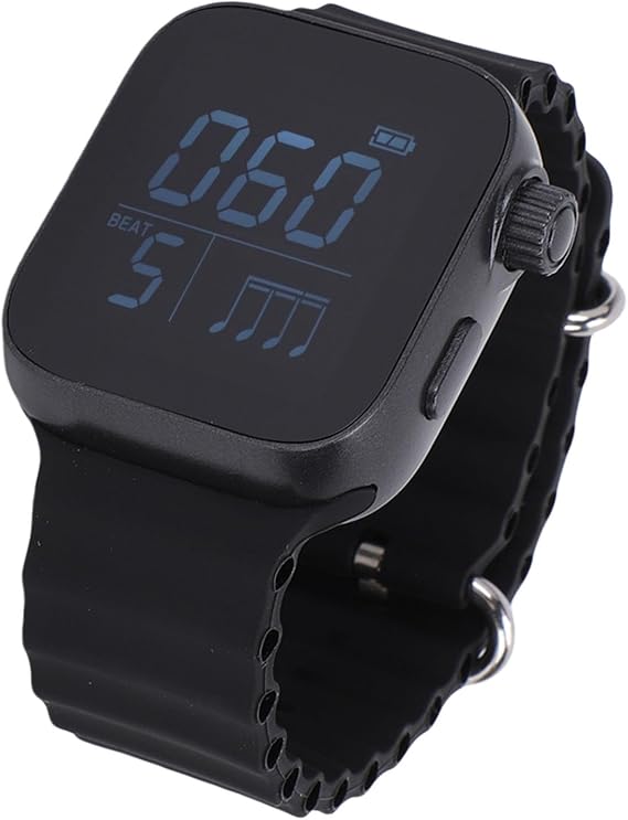 LICAEVEY Metronome Watches, 40 to 240bpm Wearable Vibrating Metronome Wrist Watches for Sport Running, Music Practice Tracker for Guitar, Piano, Drum and All Instruments